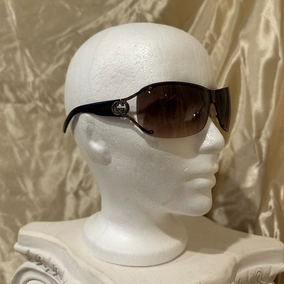 Gucci Shield Sunglasses in Brown Hue main image 10
